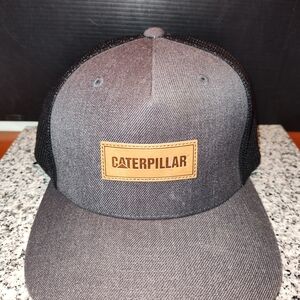 Cat Black and Gray Cap with Logo Patch